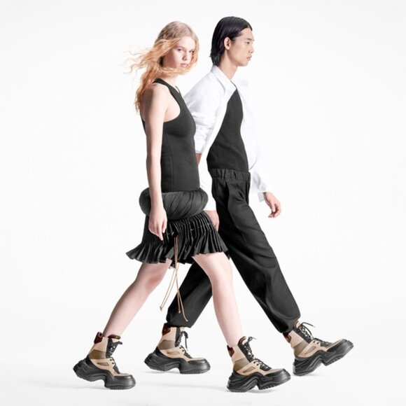 NIB Authentic Louis Vuitton Wmns Archlight 2.0 Platform Ankle Boot 'Khaki Green' - Picture 12 of 12